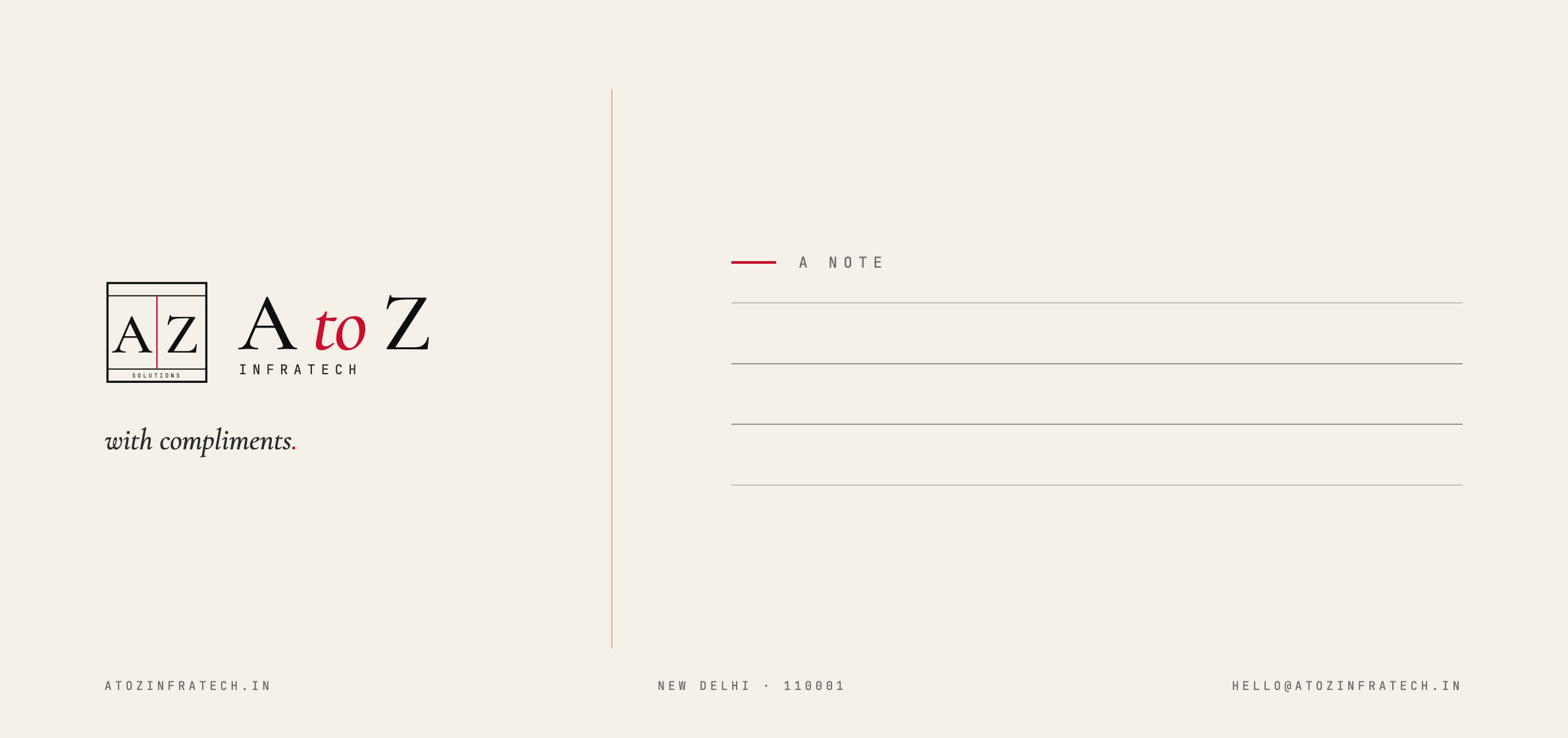 Compliment slip